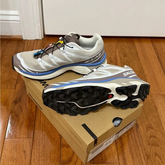 Salomon XT-6 Silver Cloud/Iron/Ultramarine - Picture 3 of 6